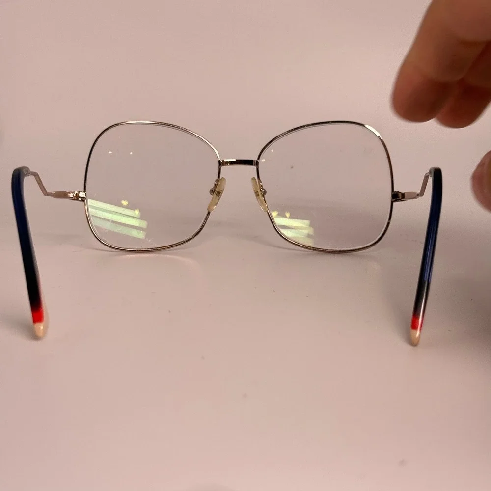 Etnia Barcelona Donatella PGBL Rose Gold Navy Blue Eyeglass Frames 56-16-145